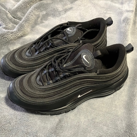Nike air max 97 triple black size 10.5 - Picture 1 of 4